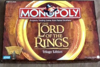 Monopoly The Lord Of The Rings Trilogy Edition Parker Brothers Complete Parts