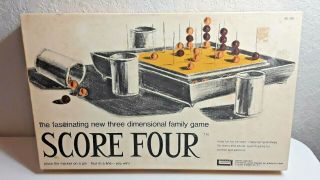 Vintage 1971 Score Four Board Game Lakeside Industries 2 - 8 Players