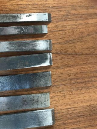 8 STANLEY 45 / 55 PLANE STRAIGHT CUTTERS 3