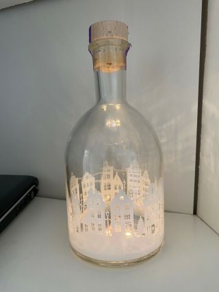 Marks And Spencer Rhubarb Light Up Gin Bottle