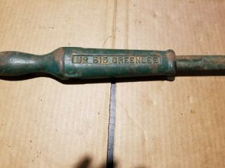 Vintage GREENLEE No.  515 Carpenter ' s/Woodworkers Slide Hammer Nail Puller,  USA 2