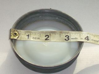 vintage 3 1/2 inch wide mouth zinc Altas screw on canning jar lid 2