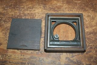 Plumb Level Square,  Vomag Mfg,  German Made In Wood Box,  Strict Tolerance.  59mm/m