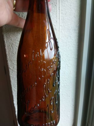 Antique " Property Of Harvard Brewing Co.  Beer Bottle Lowell U.  S.  A.  1902