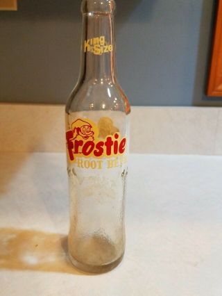 Vintage Acl Soda Pop Bottle - Frostie Root Beer Of Camden,  N.  J 16 Oz King Size