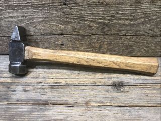 Blacksmith Made 1 Pound Cross Peen Sledge Hammer On Octagon Handle