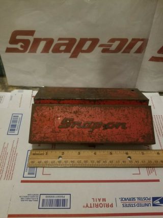 Vintage Snap On Tool Box / Small Metal Tool Box,  Very Rare 1986