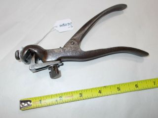 Saw Set,  Vintage Morrills Woodworkers Hand Saw Tooth Setter,  Pat.  1880