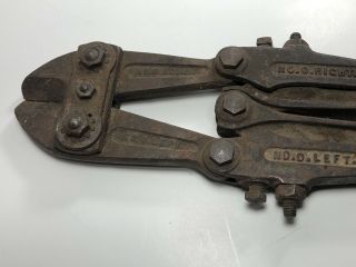 Antique Vintage H K Porter HKP 18” Easy Bolt Cutter Tool Cast Iron 2
