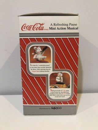 Enesco Coca - Cola A Refreshing Pause Mini Action Musical Box 3