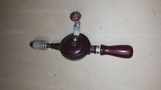 Vintage Stanley Bell System Hand Drill Made In The U.  S.  A.  10 " Long