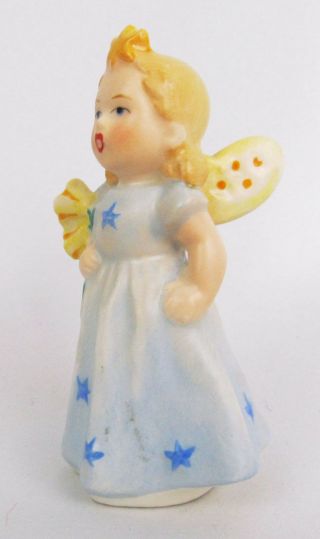 Vintage Goebel Germany Porcelain Fairy Girl Holding Daffodil Flowers Figurine