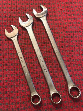 Vintage Usa Combination Wrenches Giller Tool Co.  13/16” 15/16” 1”