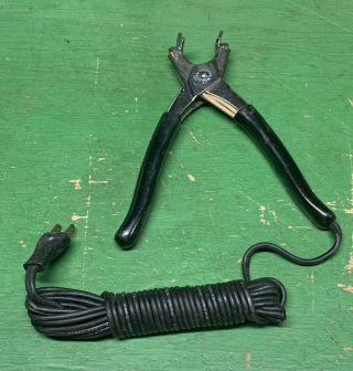Vintage Sargent Electrified Pliers With Black Grips Electric Heated Tips