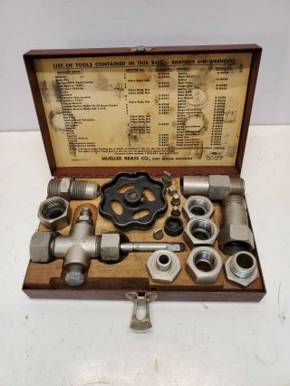 Vintage Mueller Brass Co.  Charging And Purging Valve Kit Made Usa