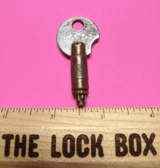 Vintage Antique Nix - Pix Padlock Key Old High Security Nix Pix Lock Key
