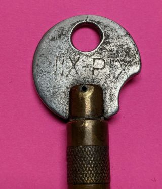 Vintage Antique NIX - PIX Padlock Key Old High Security NIX PIX Lock Key 2
