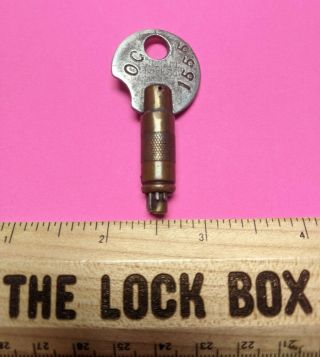 Vintage Antique NIX - PIX Padlock Key Old High Security NIX PIX Lock Key 3