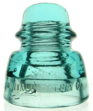 Cd 169 Aqua Whitall Tatum No.  4 Antique Glass Telegraph Insulator Scarce
