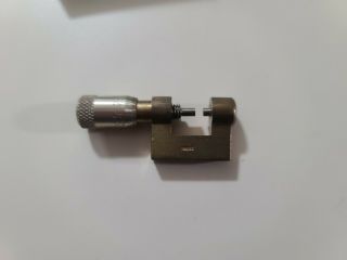 Vintage Swiss Made 0 - 10 mm.  Pocket Micrometer In Case Suisse Machinist 3