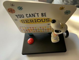 Hallmark You Can’t Be Serious.  Laughing Snoopy Figurine With Sound Peanuts