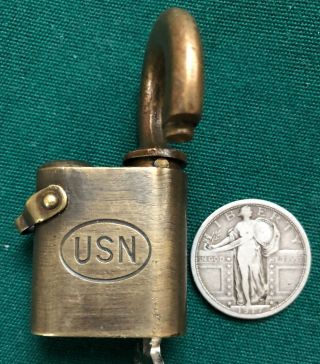 Vintage CORBIN Small UNITED STATES NAVY USN Locker Padlock 3