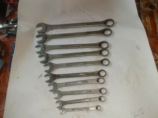 Vintage Crescent Tool Combination Wrench Set Usa