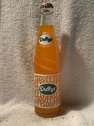 Full 12oz Duffy’s Orange Soda Acl Soda Bottle Denver,  Co