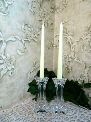 Lenox Crystal Candle Holders,  Set Of 2 Perfect For Any Decor