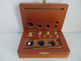 8 Pc Set Brass Scale Weights 2i
