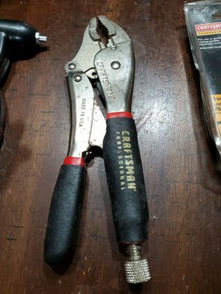 Vintage Craftsman Professional Locking Plier 9 - 457124 Usa