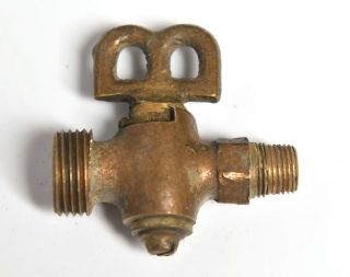 Vintage Brass Petcock Steam B Valve Spigot Steampunk 5