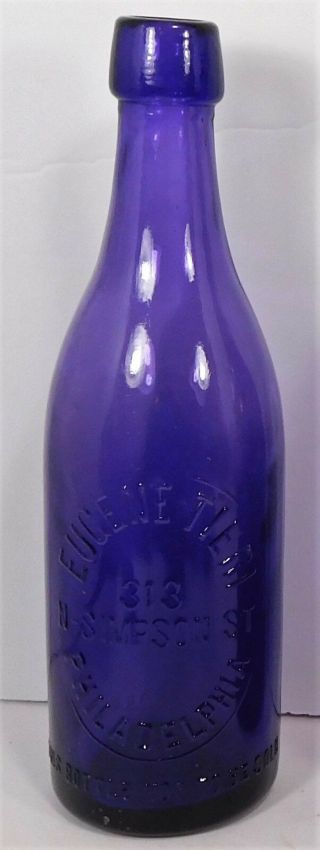 C1900 Purple - Amethyst Pre - Pro Beer Bottle - Eugene Tieri Philadelphia