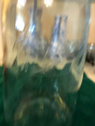 1/2 Gallon Aqua Ball Mason Fruit Jar No.  11 With Zinc Lid