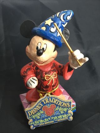 Disney Traditions Jim Shore Figure Touch Of Magic Sorcerer Mickey Mouse 4010023