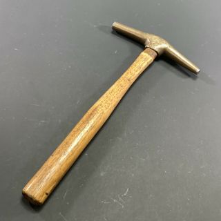 Vintage G.  W.  Mount Patened Brass Magnetic Upholstery Tack Hammer Leather