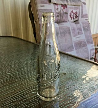 Good For Life Dr Pepper Soda Pop Glass Bottle Clinton Iowa 10 2 4 Clock Face Old
