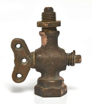 Vintage Industrial Brass Petcock Water Steam Valve Steampunk 9 Dc