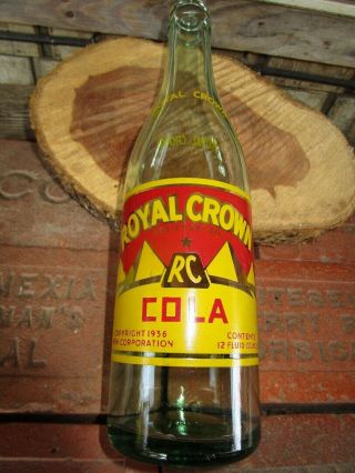 Royal Crown Cola Soda Bottle - Nehi Beverage Co - Los Angeles,  Ca - 1953