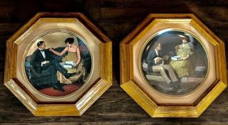 Norman Rockwell Plates Rediscovered Women “pondering On The Porch” And “flirting