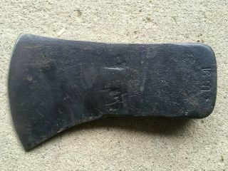 Us - 91 (woodings Verona) 3 Pound Single Bit Axe Head Vintage Made In Usa Camp