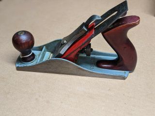Vintage Victor By Stanley No.  1104 Wood Plane 9 1/4 " Long - Made In U.  S.  A