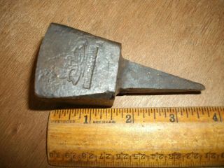 T848 Antique Blacksmith Silversmith Anvil Hardy Tool Mad In Austria