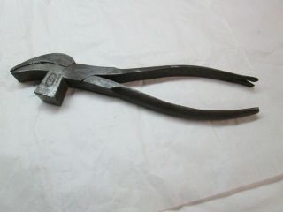 Antique 1880s R.  Timmins & Sons 5 Cobblers Lasting Pliers W/hammer 9,  5 " L