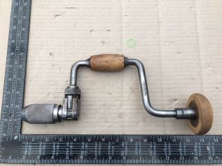 Vintage Stanley No 144 - 8” Sweep Ratchet Hand Drill Brace Carpenters Old Tool