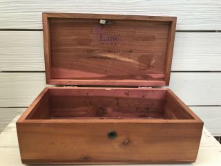 Vtg Lane Salesman Sample Cedar Chest Jewelry Trinket Box Santa Maria California