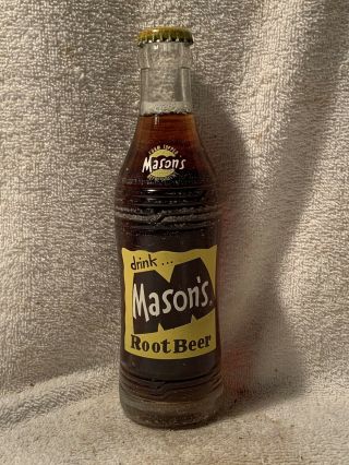 Full 7oz Mason’s Root Beer Acl Soda Bottle Chicago,  Illinois