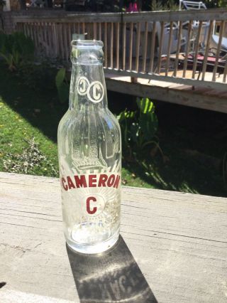 Cameron Beverages Coca - Cola Bottle Company Soda Bottle