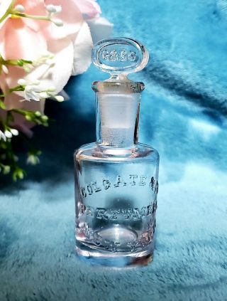 Vintage Colgate & Co.  Perfumers Bottle Glass York Usa C&co.  Top Perfume