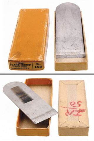 Orig.  Pasteboard Box For Stanley No.  60,  60 1/2,  61,  203 Irons - Mjdtoolparts